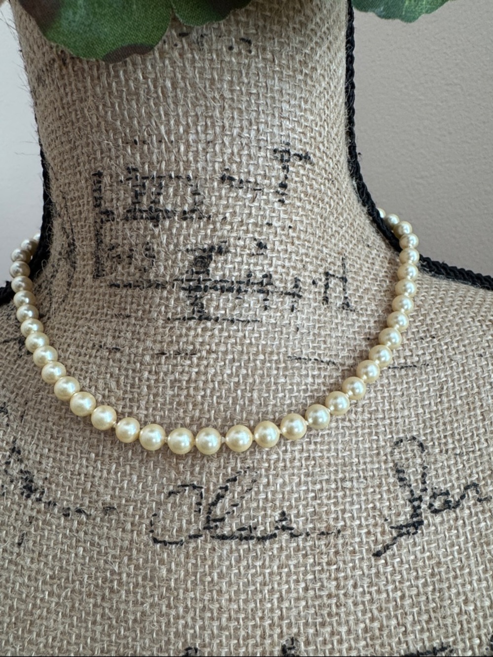 Vintage 16” Majorca Strand of Glass Pearls